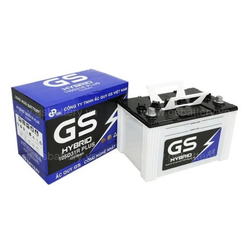 Ắc quy GS 12V 90AH 105D31R Hybrid