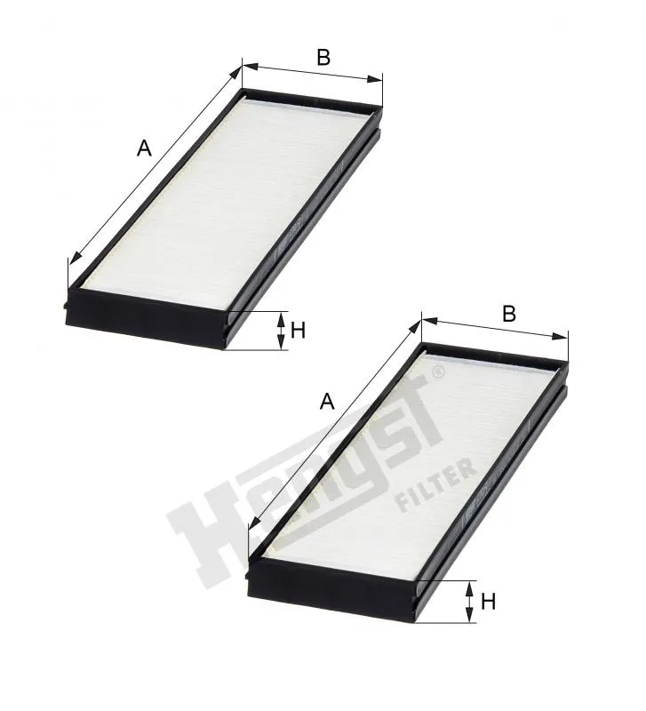 Lọc gió điều hòa tiêu chuẩn Hengst E3915LI-2