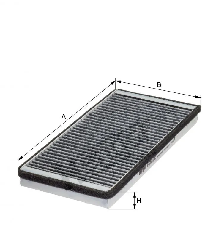Lọc gió điều hòa than hoạt tính Hengst E951LC