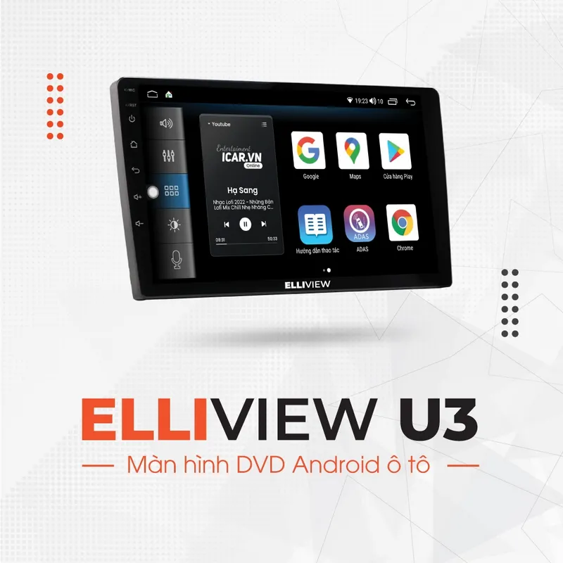 Màn Hình DVD Android Ô Tô Elliview U3 [2GB/32GB]