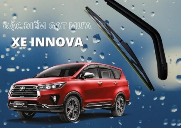 Kích thước gạt mưa Innova 2017 tiêu chuẩn, thông số chi tiết