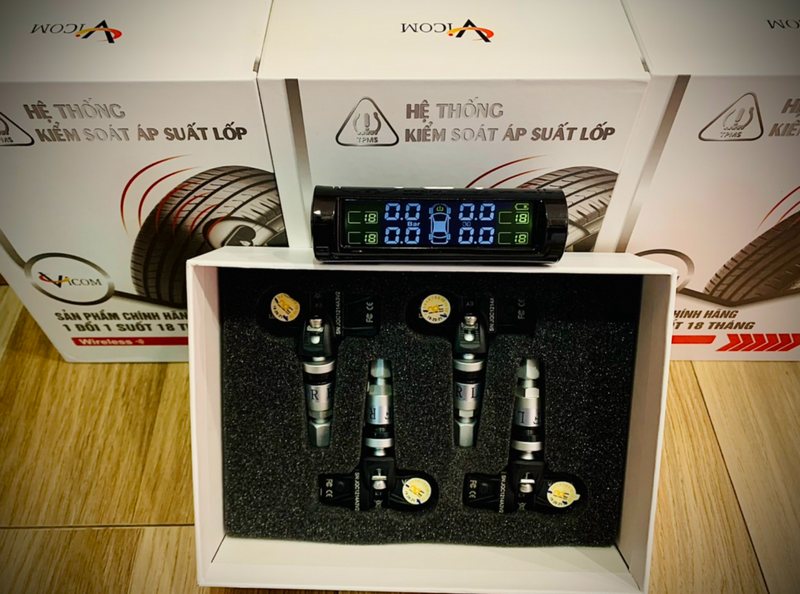 Cảm biến áp suất lốp gắn ngoài, tiện lợi và dễ tiếp cận