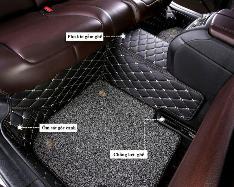 Ưu điểm khi lắp đặt thảm lót sàn ô tô 6D