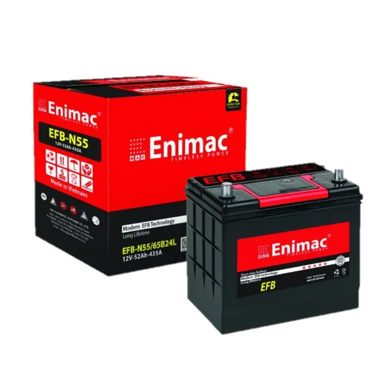 Ắc quy Enimac 52AH EFB N55/65B24LS